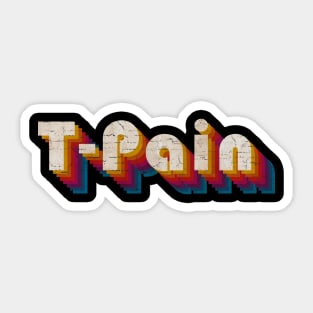 retro vintage T-Pain Sticker